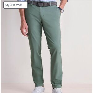 Vineyard Vines Performance On-The-Go Pants Men's Green Pants